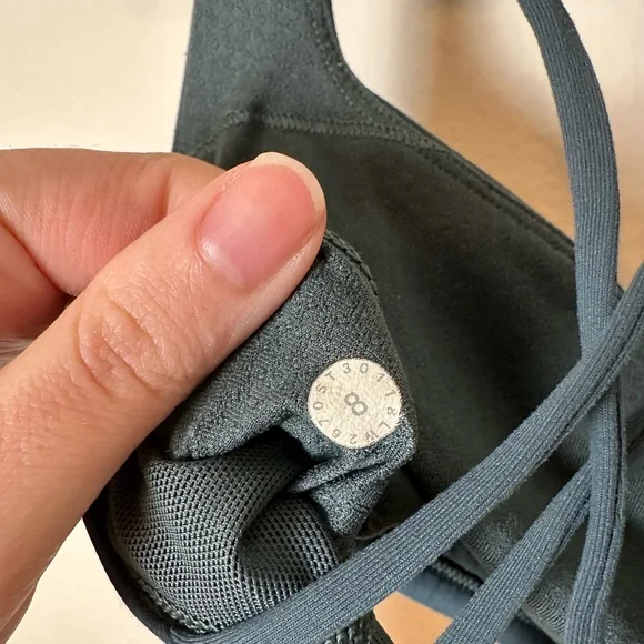 Lululemon Free To Be Bra Wild Teal Shadow Sports Bra 8 - Picture 8 of 8